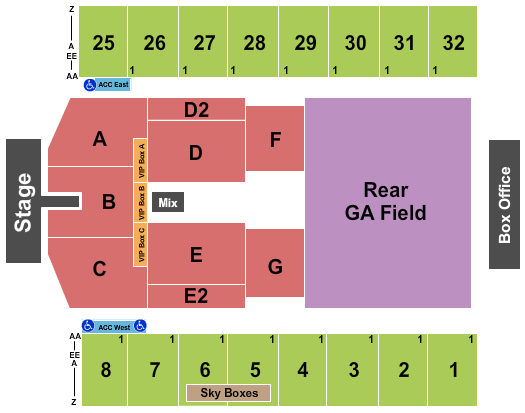 Map Of Hershey Park Stadium Hersheypark Stadium Seating Chart & Maps   Hershey