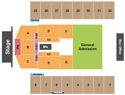 Hersheypark Stadium Endstage Pit 2 Seating Chart