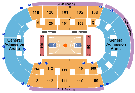 seating chart for Hertz Arena - 2019 Gulf Coast Showcase - eventticketscenter.com