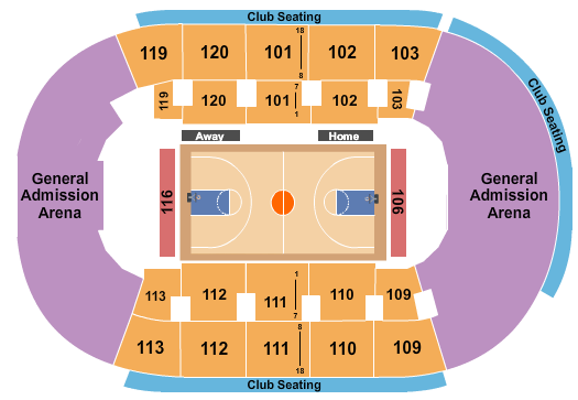 Hertz Arena Basketball 2 Seating Chart