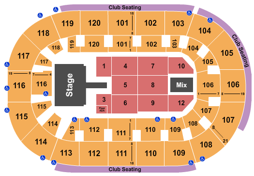 seating chart for Hertz Arena - Christian Nodal - eventticketscenter.com
