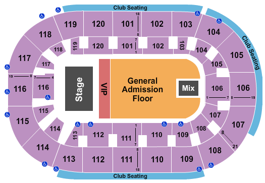 seating chart for Hertz Arena - Cody Johnson - eventticketscenter.com