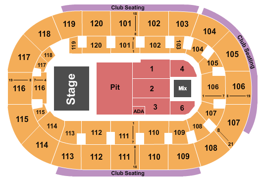 Hertz Arena Coheed and Cambria Seating Chart