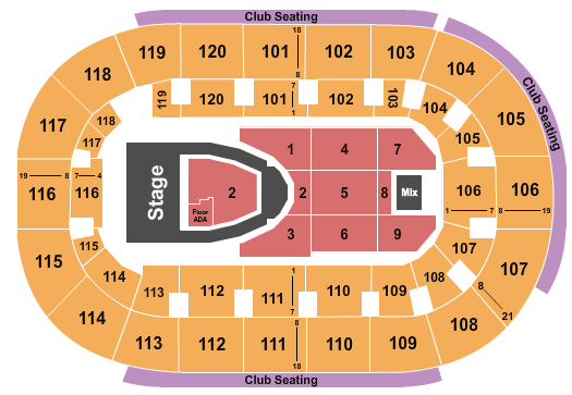seating chart for Hertz Arena - For King and Country 2 - eventticketscenter.com