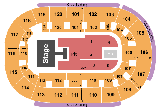 Hertz Arena Hardy Seating Chart