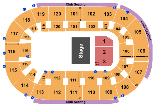 seating chart for Hertz Arena - Peppa Pig - eventticketscenter.com