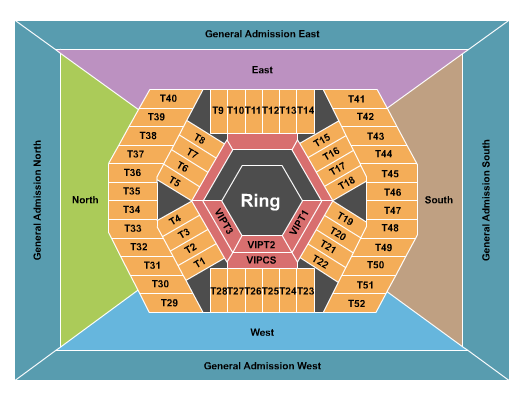 Heymann Convention Center MMA Seating Chart
