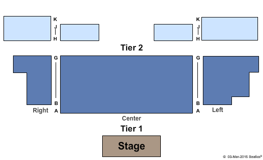 Higley Center For The Performing Arts End Stage Seating Chart