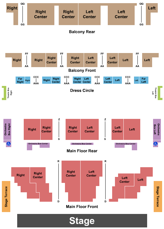 Hilbert Circle Theatre Endstage 2 Seating Chart