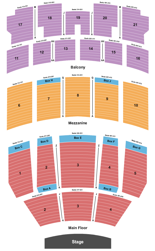 Hill Auditorium - Ann Arbor Seating Chart