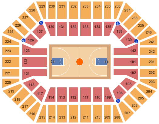 Hilton Coliseum Basketball Seating Chart