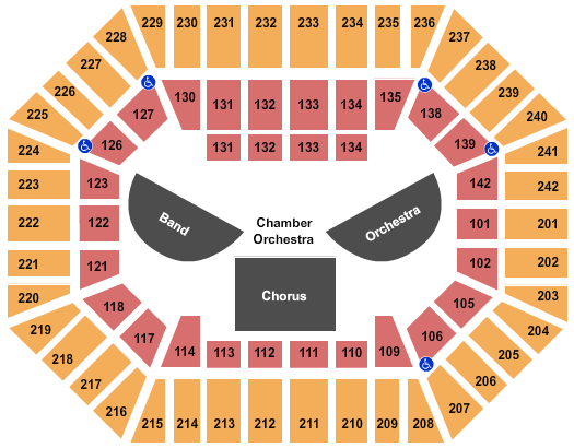 Hilton Coliseum All State Music Festival 2 Seating Chart