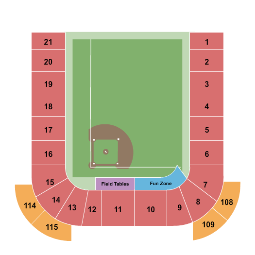 Hinchliffe Stadium Baseball Seating Chart