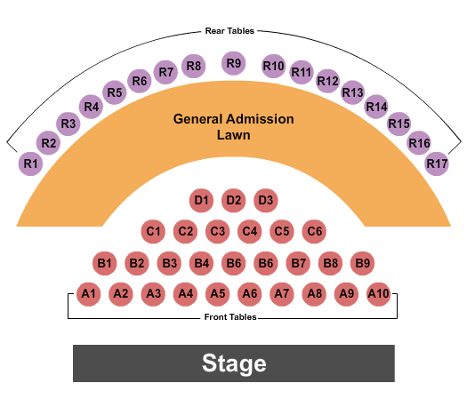 Hinson Amphitheater Endstage Seating Chart