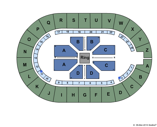 Hirsch Memorial Coliseum WWE Seating Chart