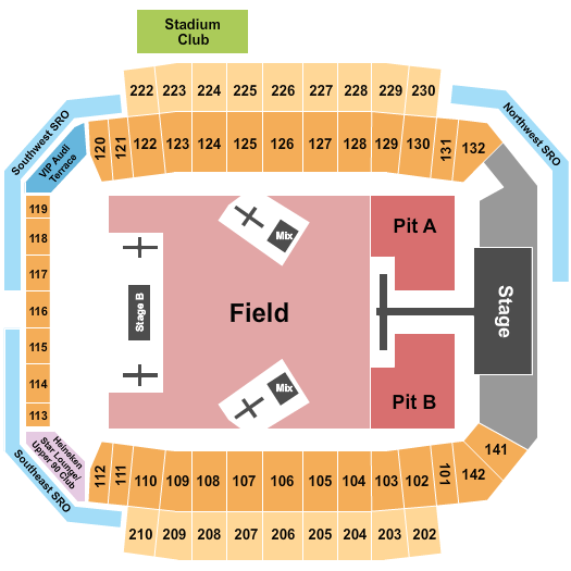 Historic Crew Stadium Seating Chart