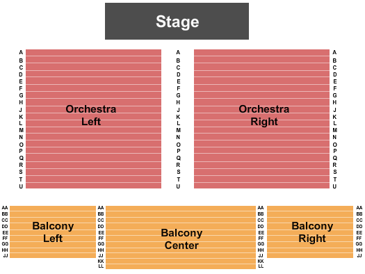 Historic Edinburg Auditorium End Stage Seating Chart