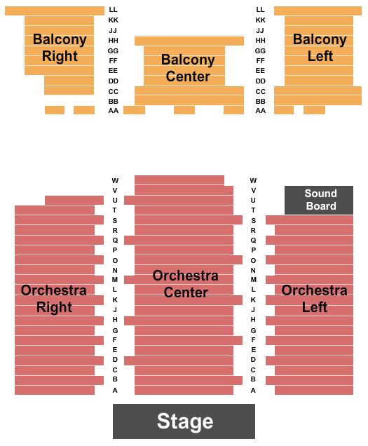 Historic Holmes Theater Endstage Seating Chart