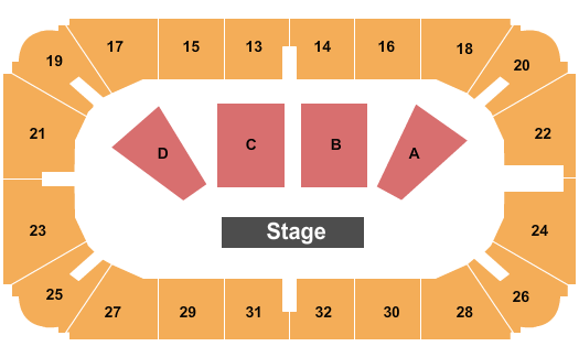 Hobart Arena Comedy Seating Chart