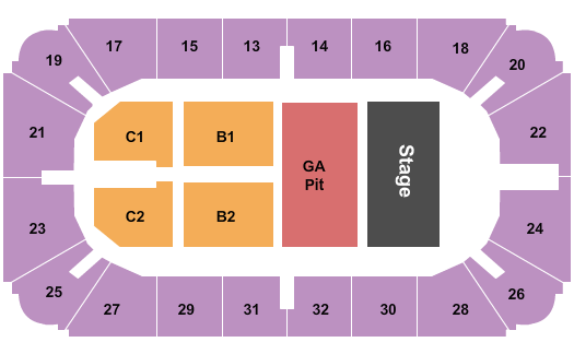 Hobart Arena Luke Combs Seating Chart