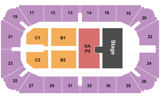Hobart Arena Seating Chart