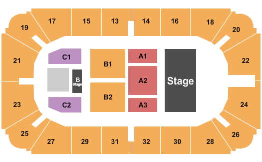 Hobart Arena Seating Chart