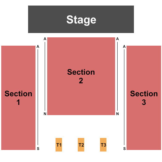 Hobart Art Theater Endstage Reserved 1-3 Seating Chart