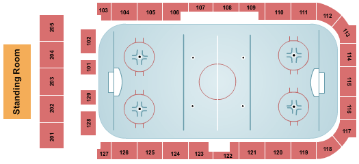 Hobey Baker Rink Hockey Seating Chart