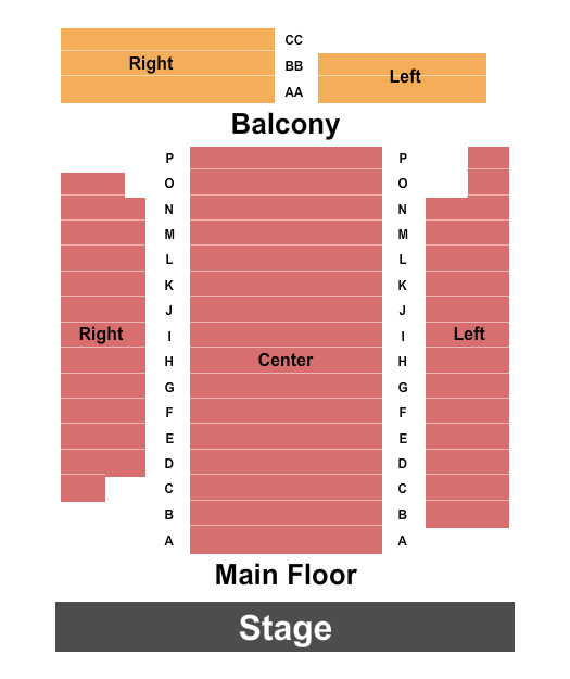 Holly Theatre - GA Seating Chart