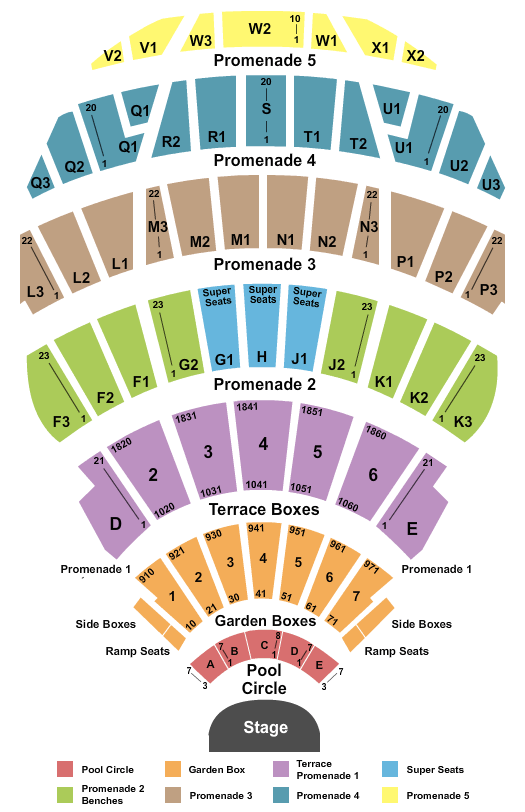 Hollywood Bowl Garden Box Seating Chart