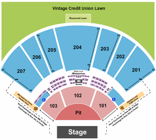 Hollywood Casino Amphitheatre - MO Endstage GA Pit 2 Seating Chart
