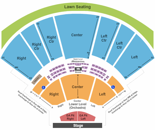 Hollywood Casino Amphitheatre - MO End Stage GA Seating Chart
