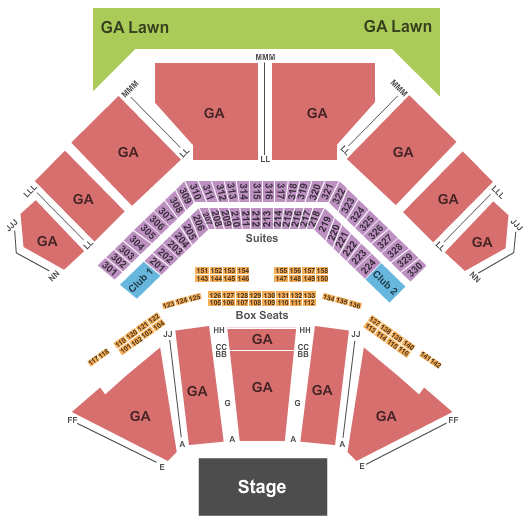 Credit Union 1 Amphitheatre General Admission Seating Chart