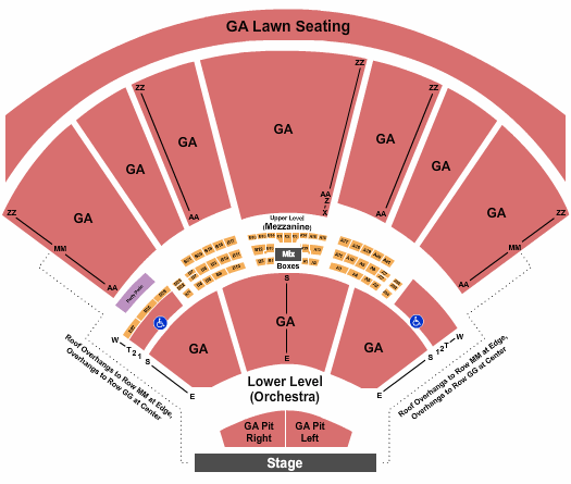Hollywood Casino Amphitheatre - MO General Admission Seating Chart