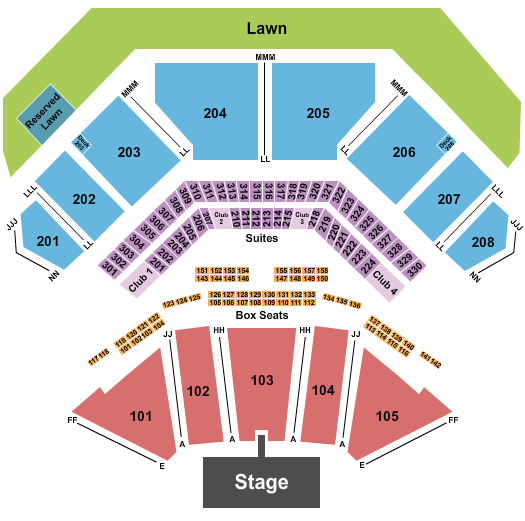 Credit Union 1 Amphitheatre Keith Urban Seating Chart