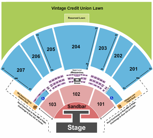 Hollywood Casino Amphitheatre - MO Kenny Chesney Seating Chart