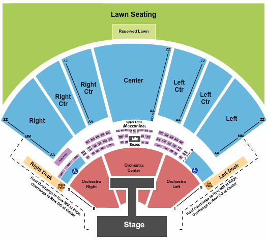 Hollywood Casino Amphitheatre - MO Rascal Flatts Seating Chart