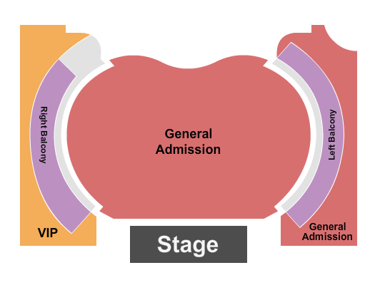 Hollywood Palladium Endstage GA & Balcony's Seating Chart