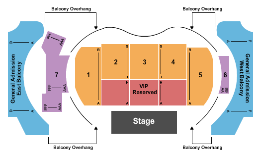 Hollywood Palladium General Admission Balcony Seating Chart