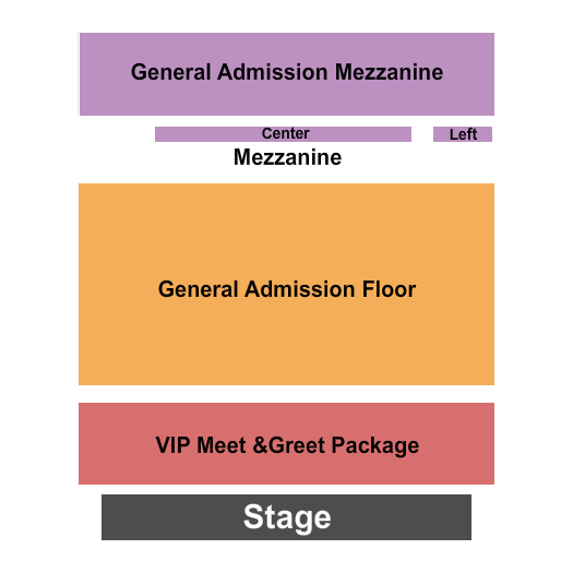 Hollywood Theatre - Vancouver VIP/GAFlr/GAMezz Seating Chart