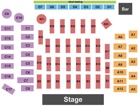 Home of The Stars - Alexandria Bay End Stage Seating Chart