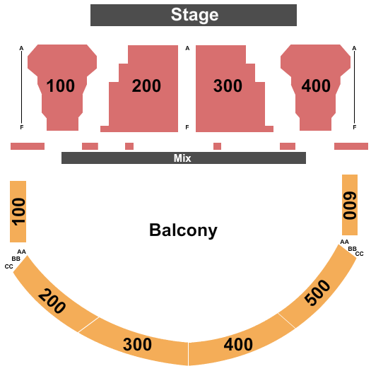 Binghamton University Events Center Seating Chart