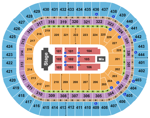 Honda Center ELO Seating Chart