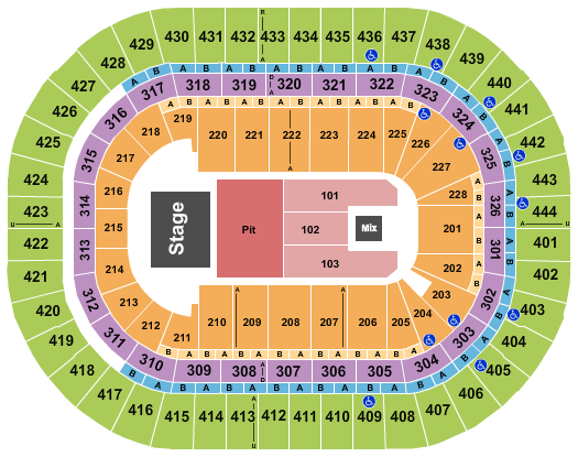 Honda Center Endstage Big Pit Seating Chart
