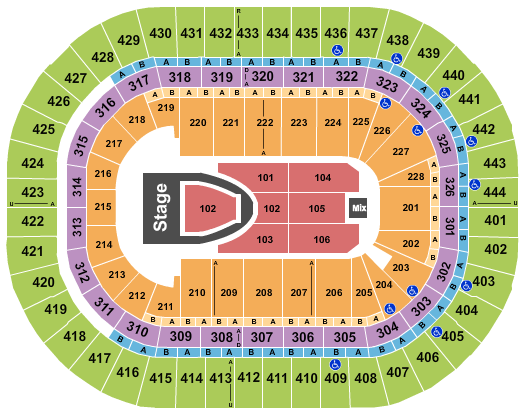Honda Center For King and Country 2 Seating Chart