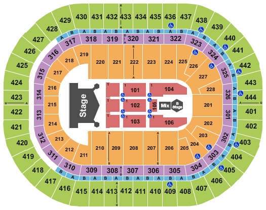 Honda Center KISS Seating Chart