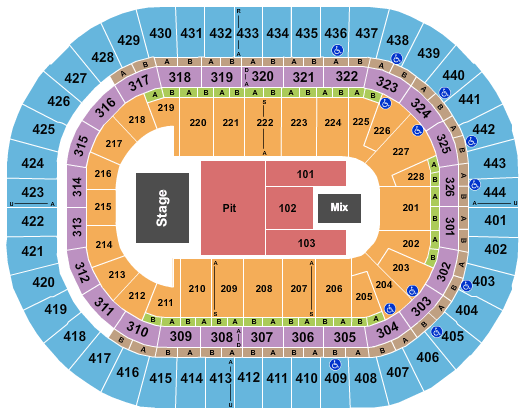 Honda Center Miranda Lambert Seating Chart