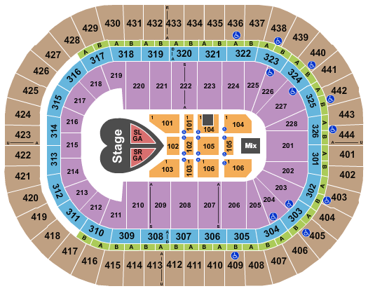 Honda Center Seating Chart Anaheim