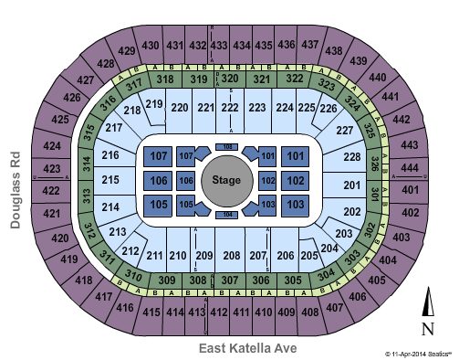 Honda Center In the Round Seating Chart