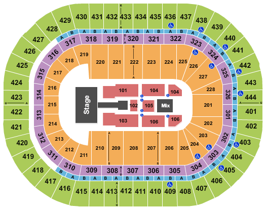 Honda Center Shakira Seating Chart